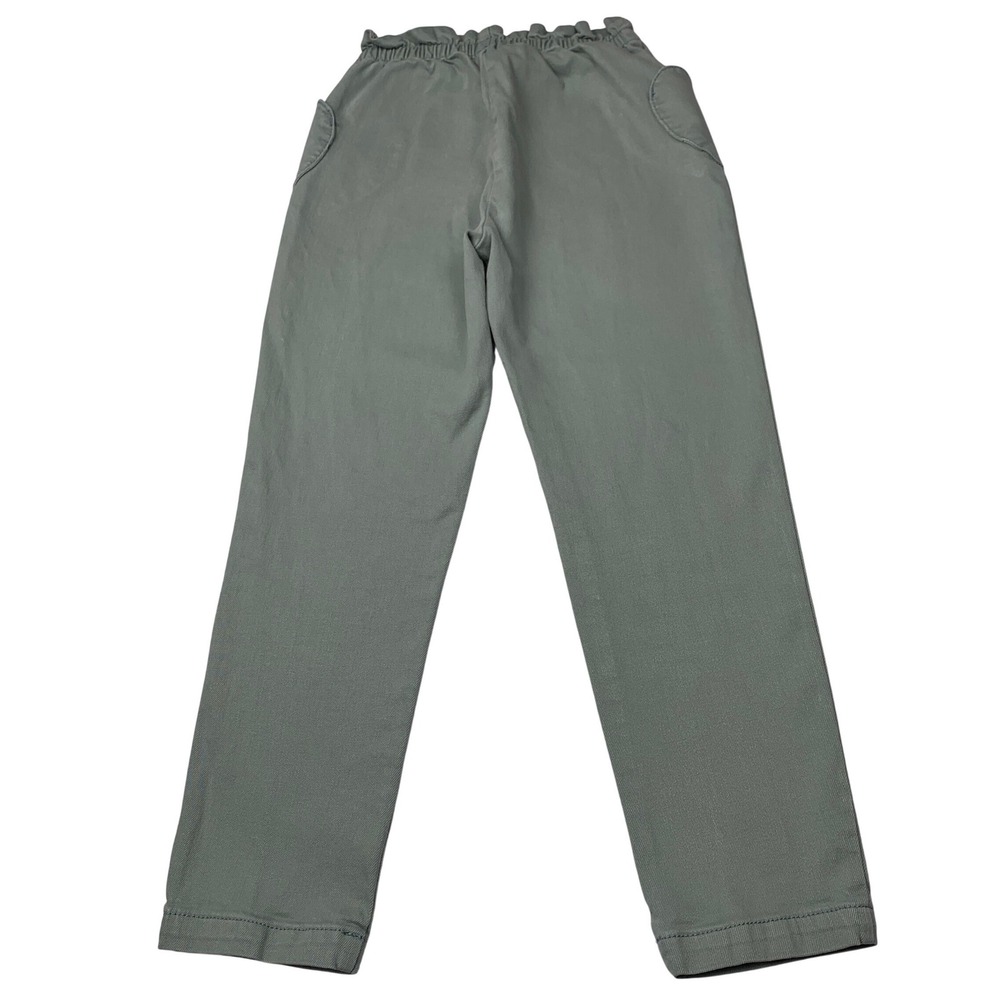 Mini Boden Girls Sage Green Heart Pocket Paperbag Waist Pants‎ Size 10Y G4369